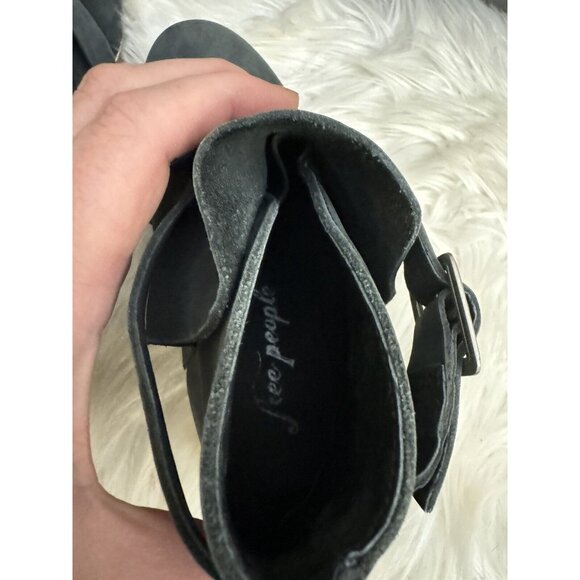 Free People Las Palmas Gray Ankle Boot Booties Size 37 US 6.5 Comfort - Picture 4 of 16